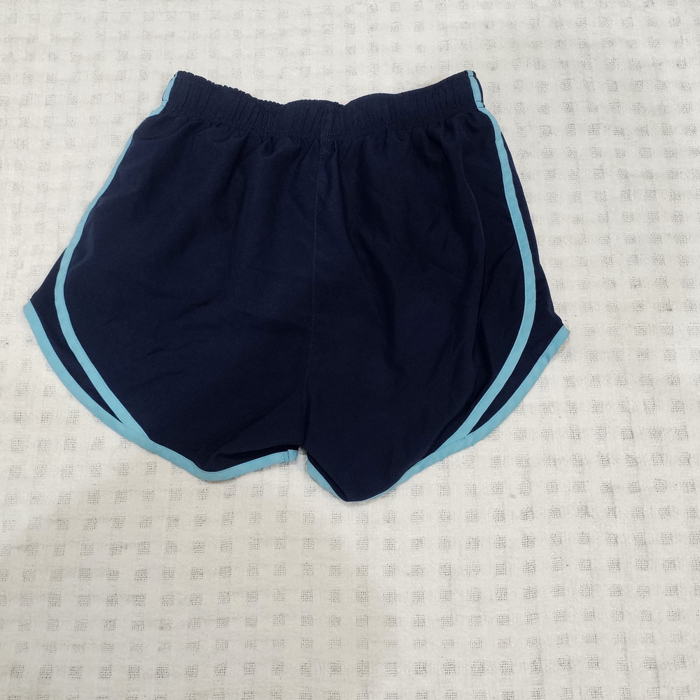 Nike Women's Dark Blue and Teal Athletic Shorts - Picture 5 of 7